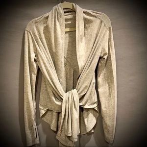 Ivivva Heather Gray Wrap Sweater